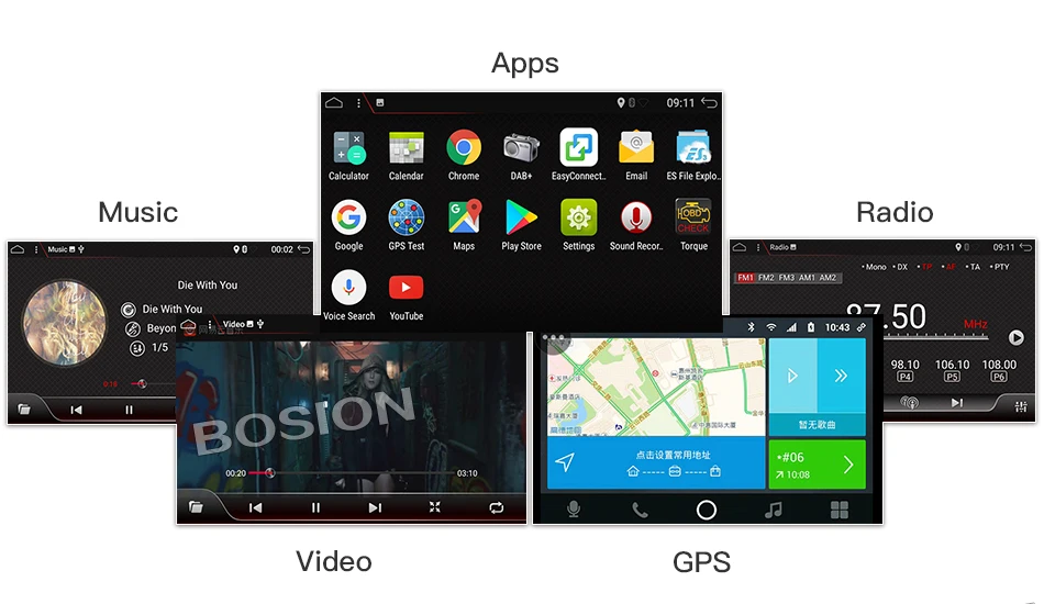 Bosion " Android 9,0 сенсорный экран специальный 1 din автомобильный DVD для Kia Picanto(JA)& Kia Morning(JA) Восьмиядерный