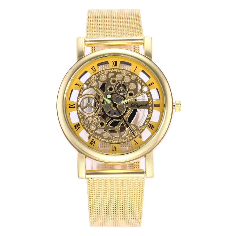 

Luxury Fashion Women Watch High Quality Round Dial Ladies Clock Stainless Steel Mesh Strap Fashion Quartz Wrist Watch