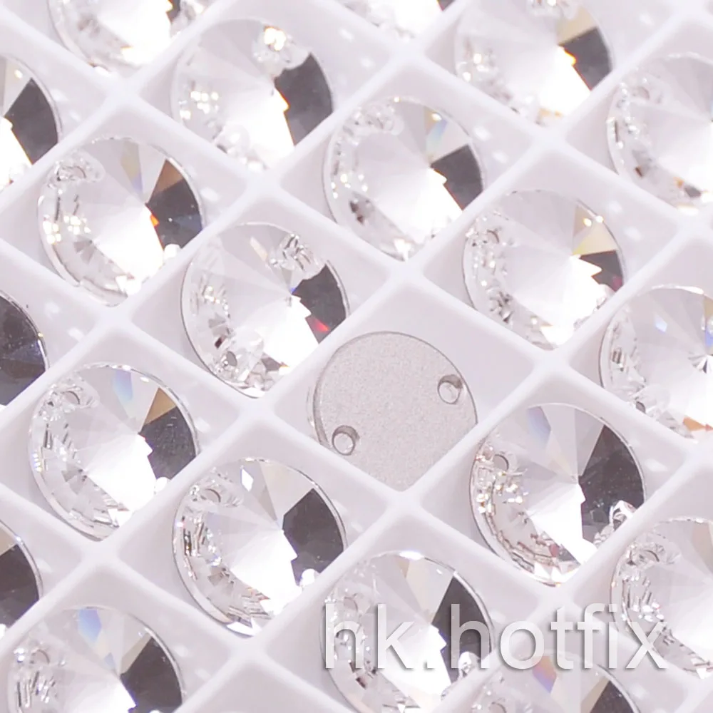 Swarovski элементы круглые (3200) 12 мм кристально чистые (001) 72 шт. пришить на камень