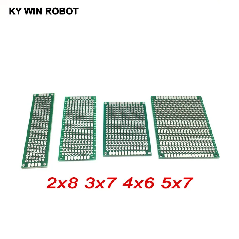 4 шт. 2x8 3x7 4x6 5x7 см двухсторонний медный Прототип pcb универсальная плата |