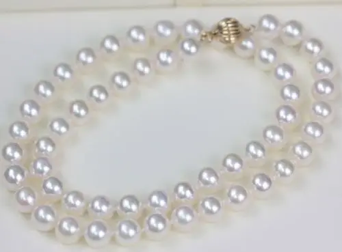 ?? クラシックラウンド10〜11ミリメートル南洋ラウンドホワイトパールnecklace18inch>送料無料