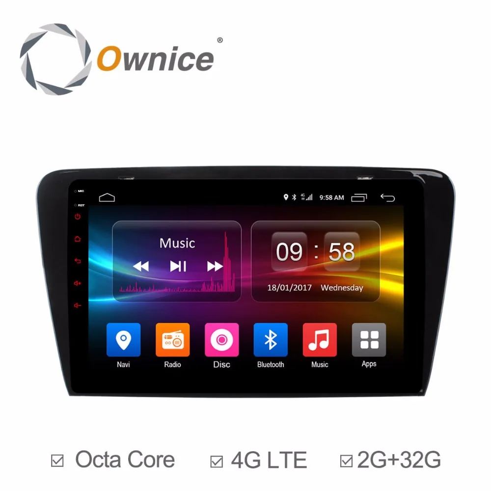 10 1 &quot8 ядер 2 грамм + 32 ГРОМ автомобильный dvd плеер Android 6 0 для VW Skoda Octavia 2014 2017 4G SIM LTE