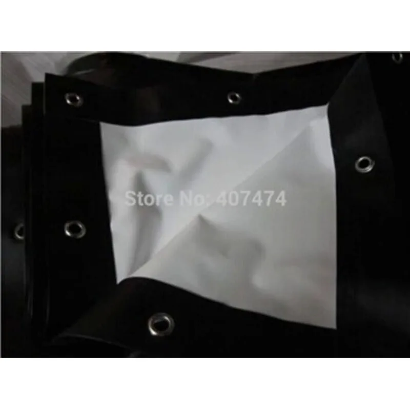 High-quality 3d screen Large size 150inch 16:9 Portable folded Canvas projection fabric with eyelets easy install |