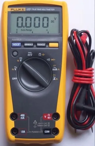 Мультиметр Fluke, быстрая F177 цифровой мультиметр, измеряющий истинные квадратичные значения измерительные приборы с Подсветка, гарантия