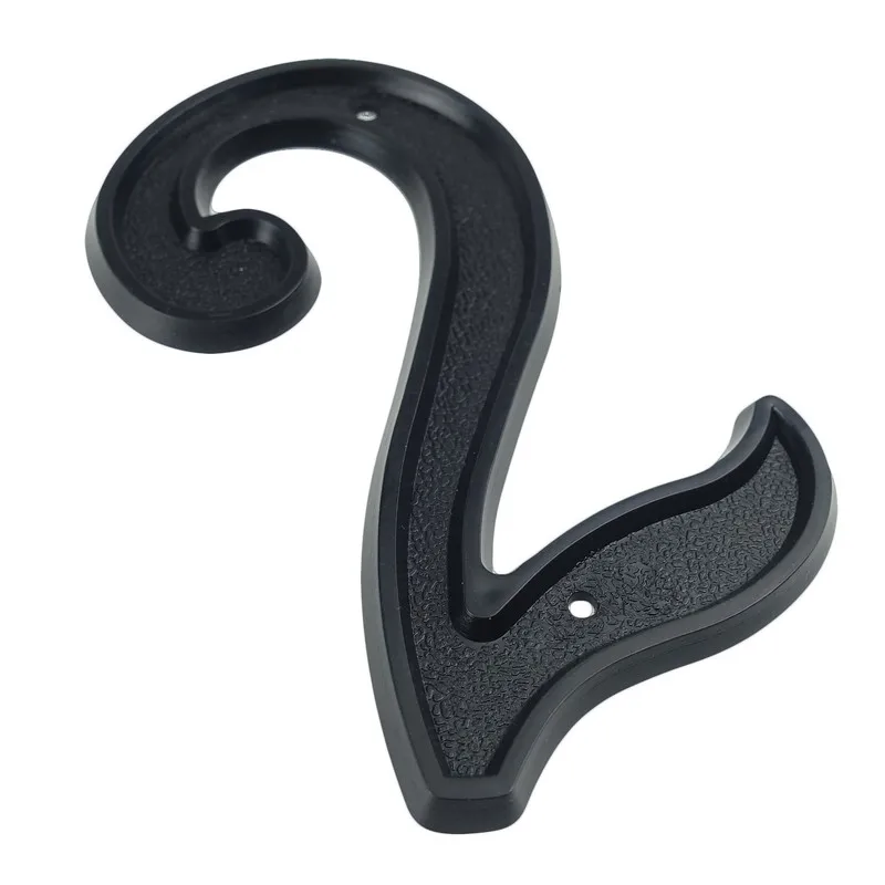 Big House Number 139mm Height Door Address Number Digits ABS Plastic Black House Door Address Sign 5-1/2 inch.#2
