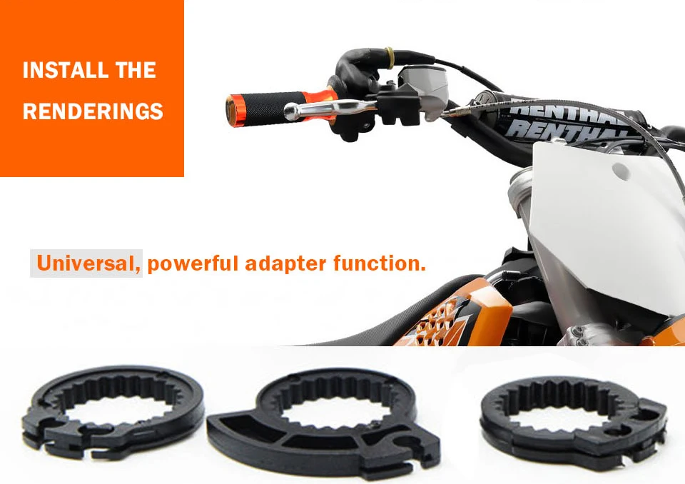 Универсальный мотоциклов 22 мм 7/8 &quotРуль Ручка Бар Захваты заканчивается