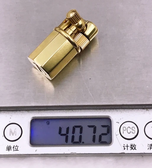 WZH 3,5*2,3 мм 40 г ручной работы латунный Мини подъемник керосиновая зажигалка