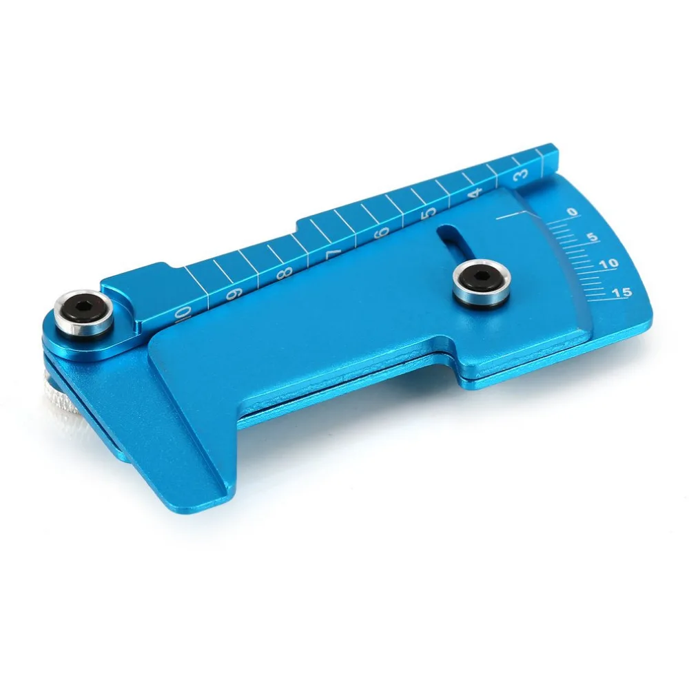 Складная сплава Регулируемый линейка прибор измерение RC автомобиль высота