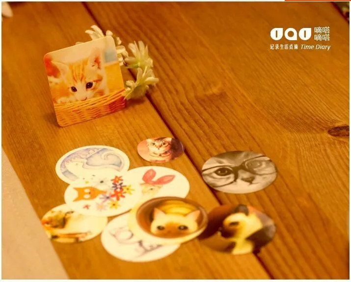38 листов/Набор Kawaii мультфильм Мини бумажная наклейка s украшения DIY Скрапбукинг стикер канцелярские принадлежности