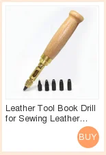 Автоматический пробойник для ремней leather craft сменный длинный беззвучный перфоратор+ 6 наконечников