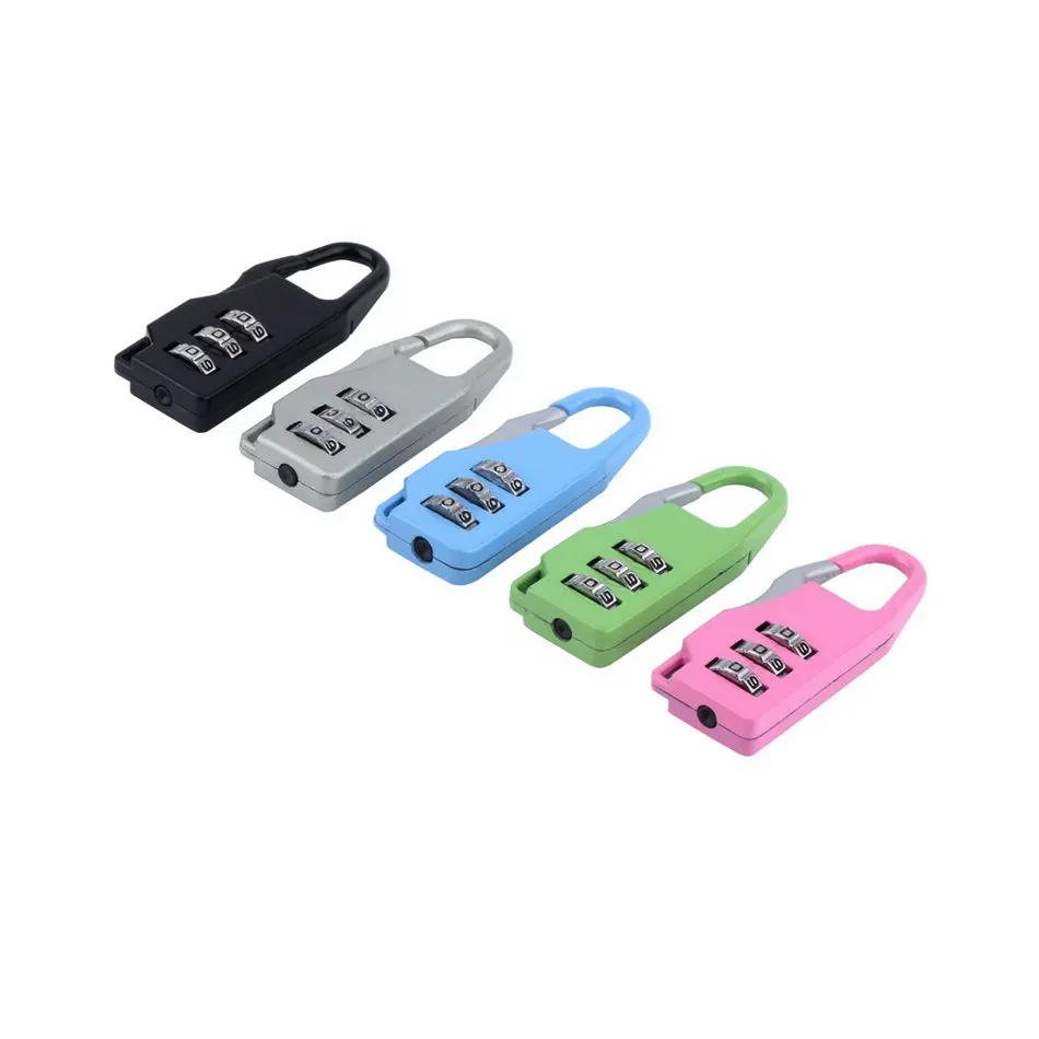 Дорожные аксессуары 3 цифры Комбинации пароль Чемодан кодовый замок мини