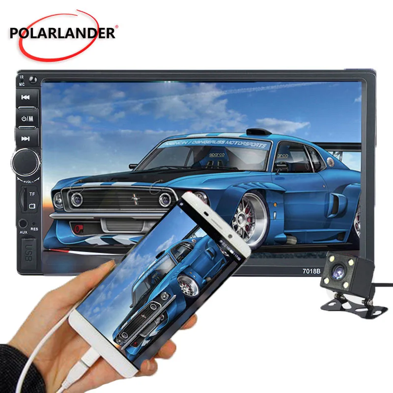 Автомагнитола Mirror Link автомобильное радио Bluetooth 2 Din аудио сенсорный ЖК экран 7