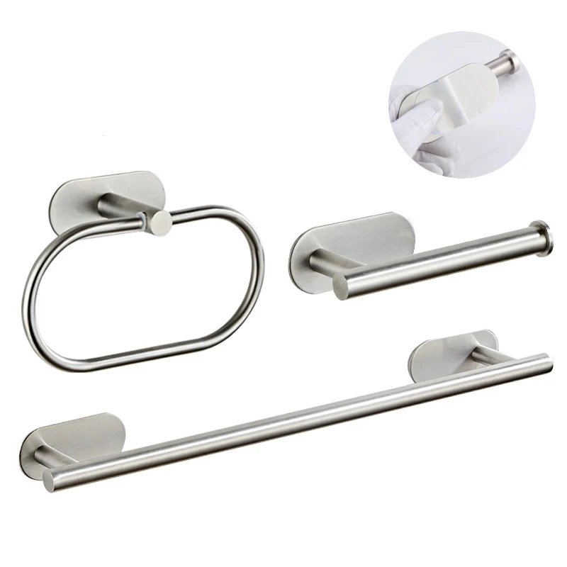 ПОЛОТЕНЦЕДЕРЖАТЕЛЬ для ванной набор Органайзер держатель Серебряный отель из