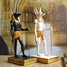 Egypt Anubis украшение для дома из смолы собачий Бог геомантическое