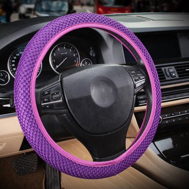 DIY Car Steering Wheel Cover Fit For Most Cars Breathability Sandwich Fabric Durable Skidproof Auto Covers Styling | Автомобили и