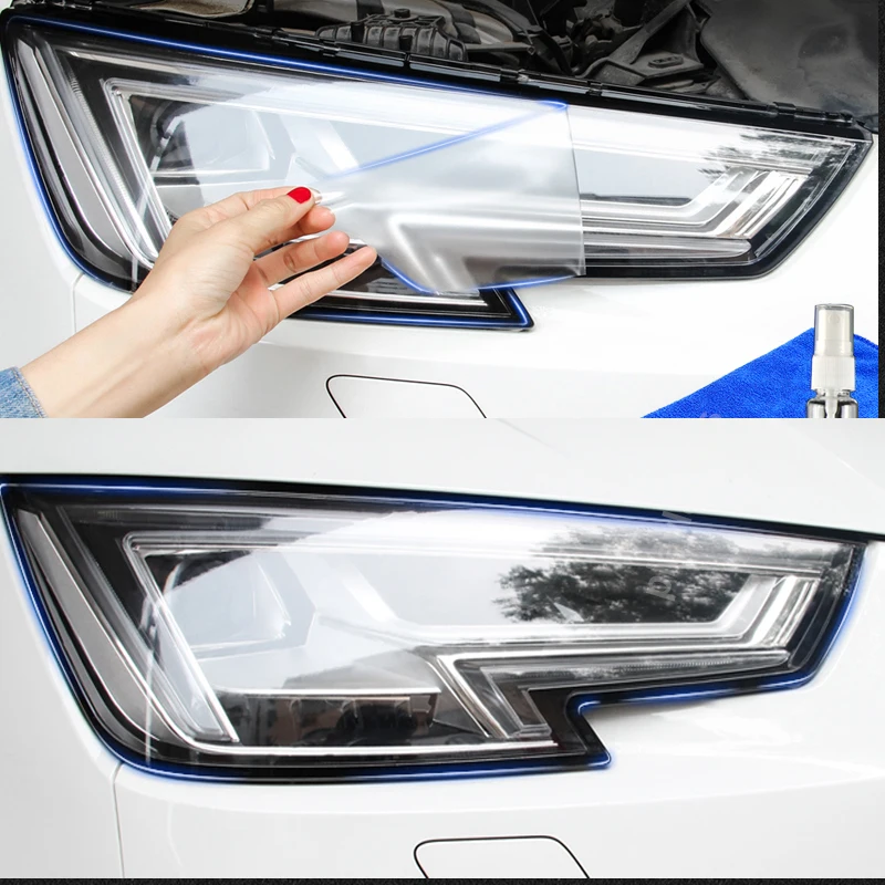 Автомобильные аксессуары для Audi Q5 A3 Q3 Q7 защита автомобильных фар ТПУ пленки