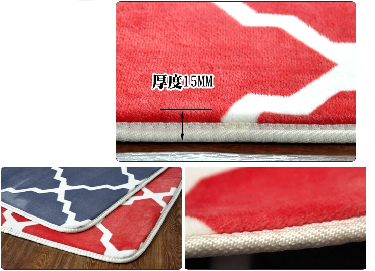 Сине красный коврик 7 узоров 4 размера осенне зимние коврики из зебры и коровы