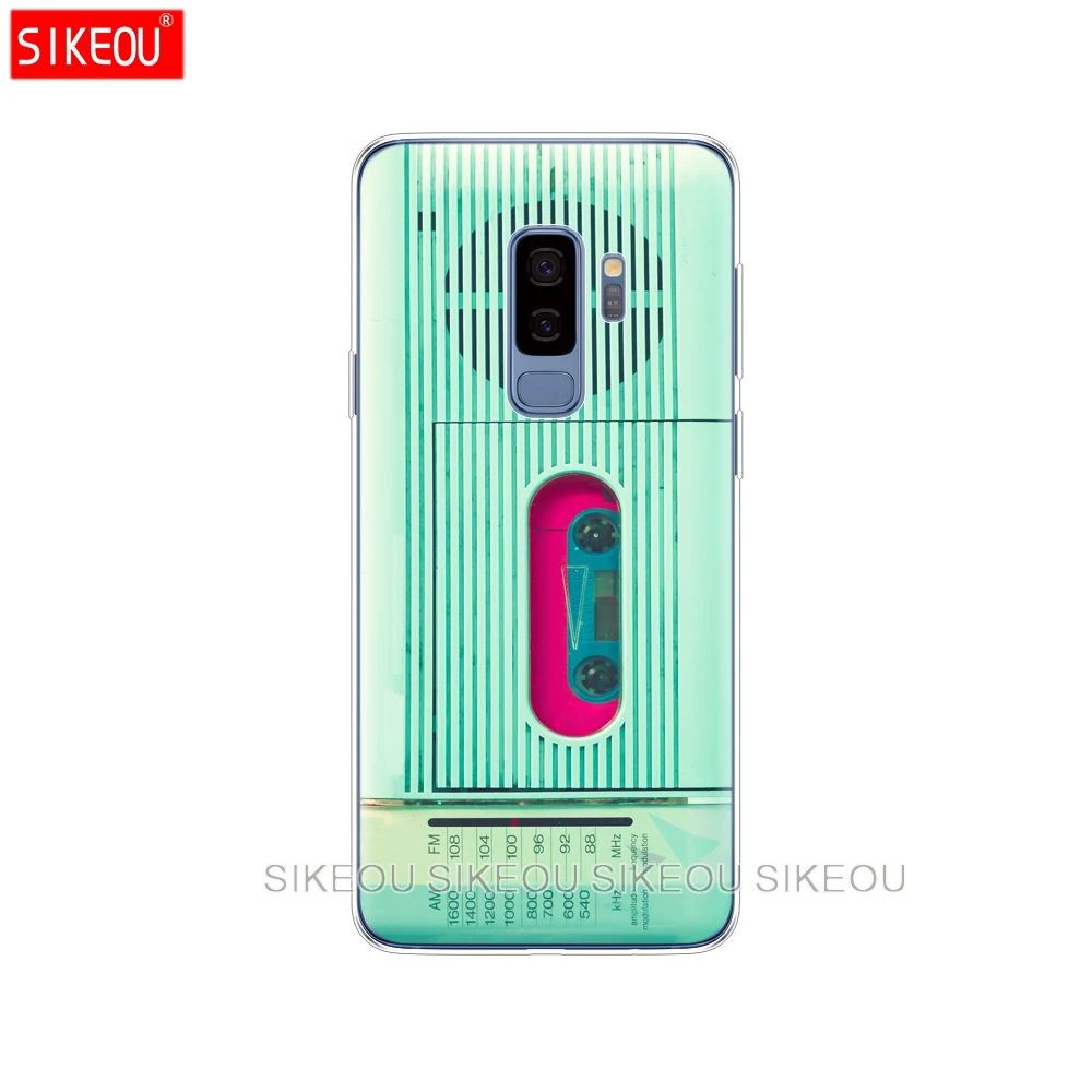Силиконовый чехол для Samsung Galaxy S9 S8 S7 S6 edge S5 S4 S3 PLUS телефона кассеты бумбокс