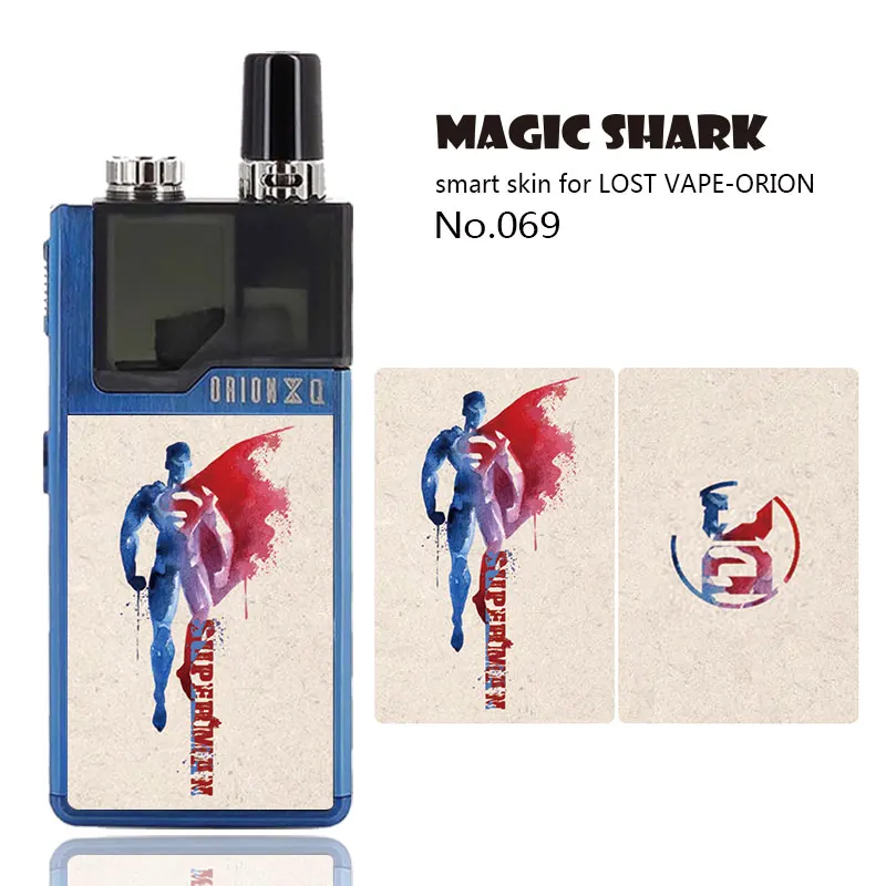 Magic Shark Marvel DC Бэтмен Супермен Капитан Америка чехол наклейка пленка для Lost Vape Orion