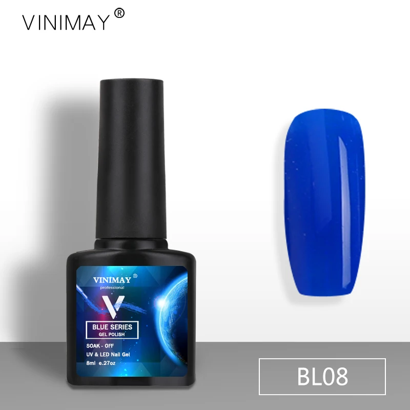 Vinimay джинсы синий светодиод Гель лак для ногтей soak от УФ Vernis полу постоянный