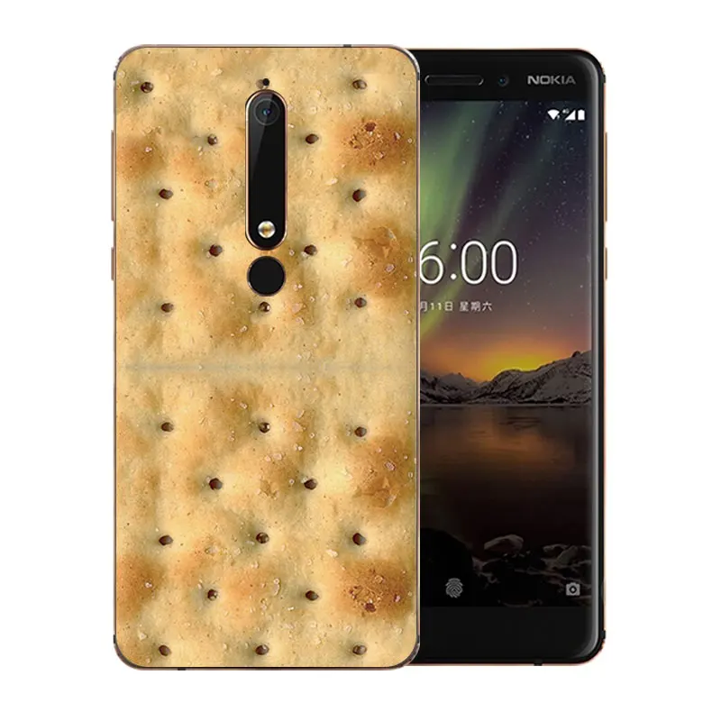 5 дюймов для Nokia 6 2018 чехол телефона второго поколения 2th Marb шаблон Мягкий силикон