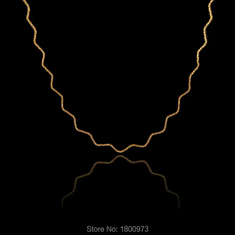 Новое винтажное ожерелье с изгибами подарок для женщин и девочек. Золотая витая