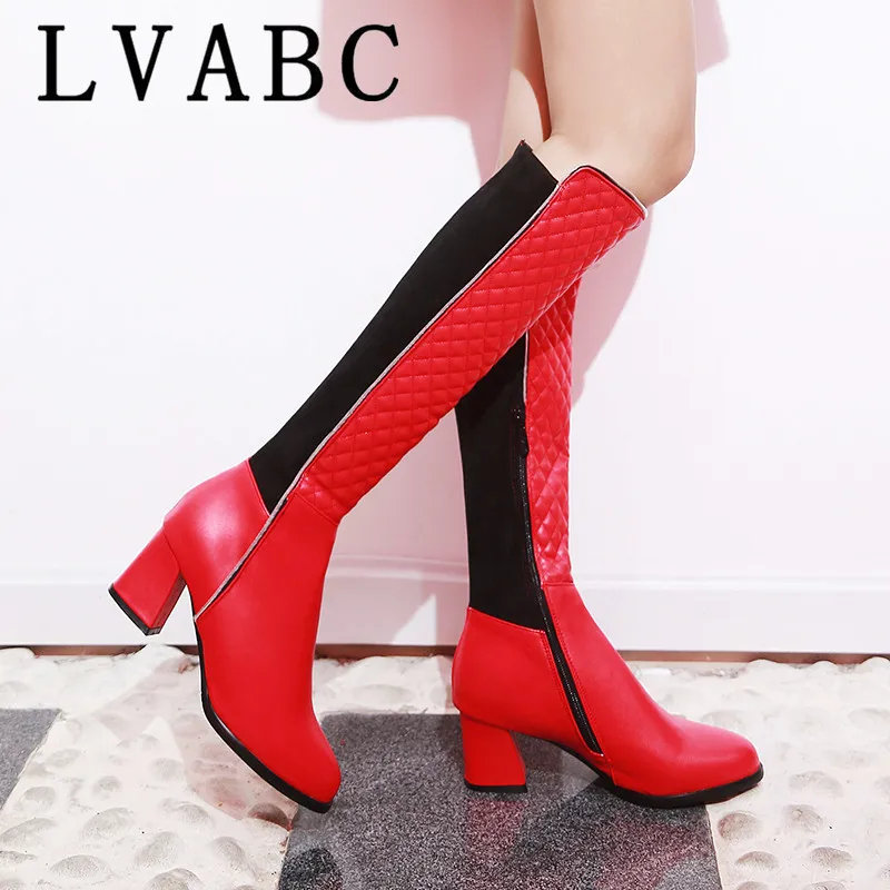 Высокие сапоги до колена высокого качества женские зимние из мягкой кожи Удобные