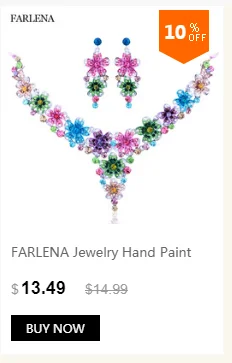 FARLENA покрытые серебром, изысканные лозы, корона, ожерелье, серьги, набор для невесты, Модный с кристаллами, со стразами, свадебные ювелирные наборы