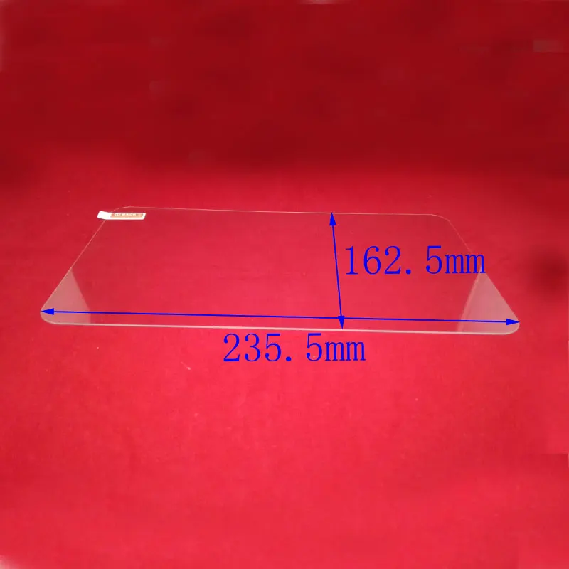 235.5x162.5mm Myslc " 8" " 10" универсальный протектор экрана из закаленного стекла пленка для планшета электронная книга автомобиля gps Навигация DVD стерео радио - Цвет: 235.5x162.5mm