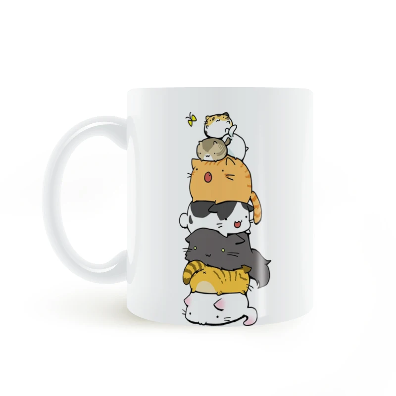 Мультфильм наборный кружка с изображением кошачьей мордочки Кофе молока