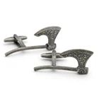 Модные мужские винтажные запонки с топором, медный материал, бронзовый цвет