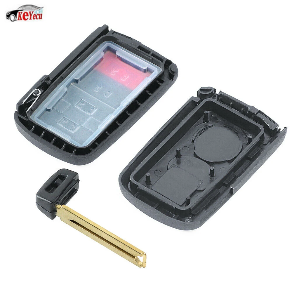 KEYECU Замена дистанционного ключа корпус Fob 4 кнопки для Toyota Corolla Avalon Camry HYQ14FBA