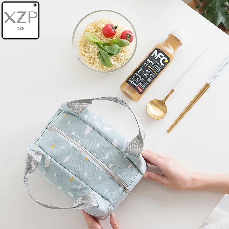 XZP Insulated Thermal Lunch Bag For Women Kids Men Cotton Food Box Picnic Milk Bottle Fresh Keep Handbag Case Pouch | Багаж и сумки