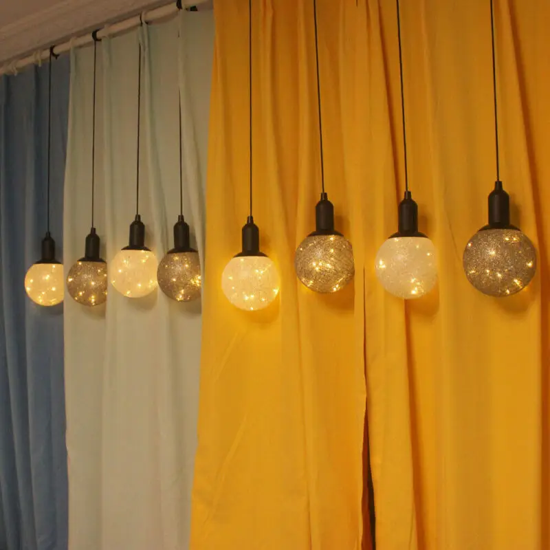 1 шт. модный простой шнурок для шариков светодиодные подвесные шарики из хлопка