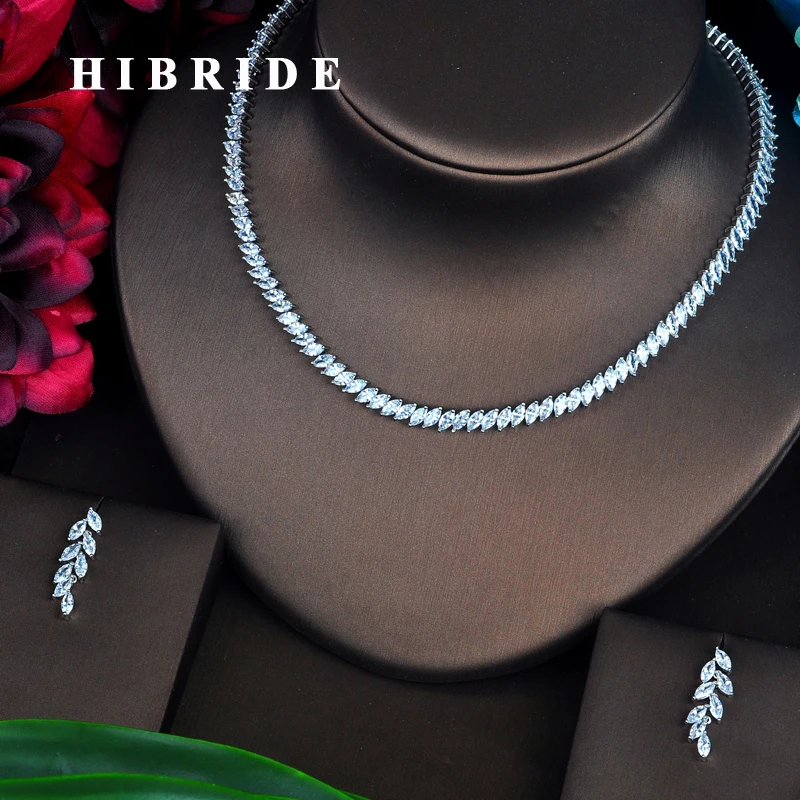 Женский комплект ювелирных изделий HIBRIDE набор сережек с кубическим цирконием