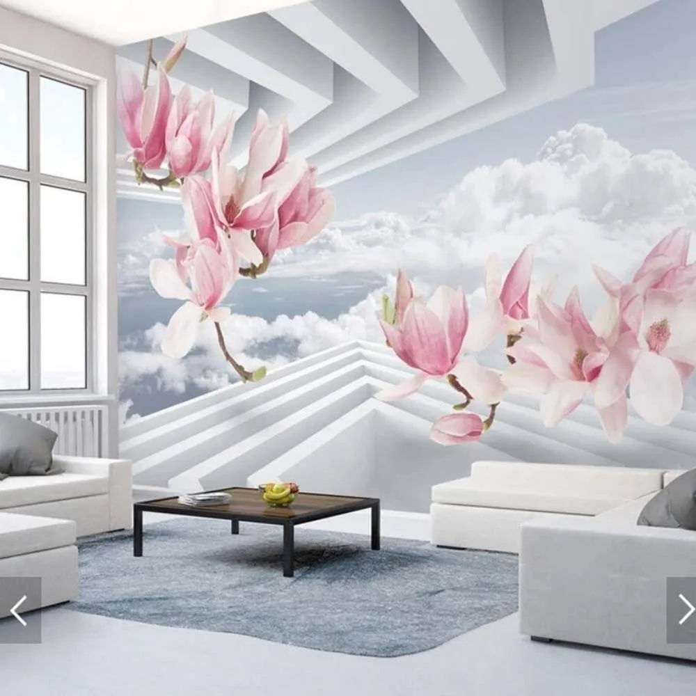 

3d Yulan Magnolia Flower Photo Wallpaper Abstract Wall Art Wall Decor Wall Papers Roll Mural Murales De Pared Papel De Parede