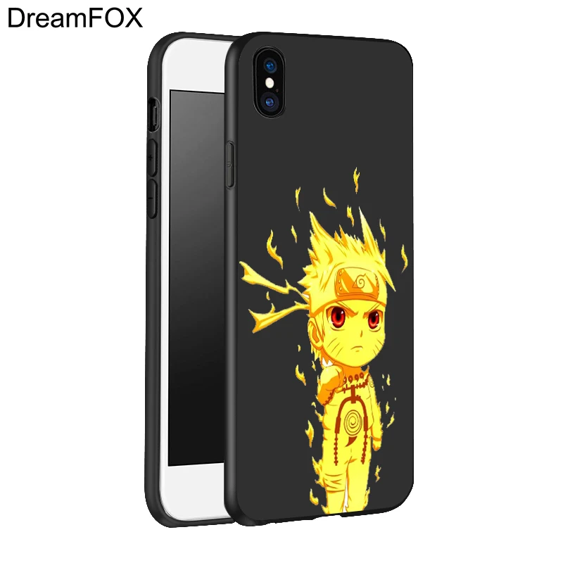 DREAMFOX L036 Аниме Наруто Черный Мягкий ТПУ силиконовый чехол для Apple iPhone 11 Pro XR XS Max X 8 7 6