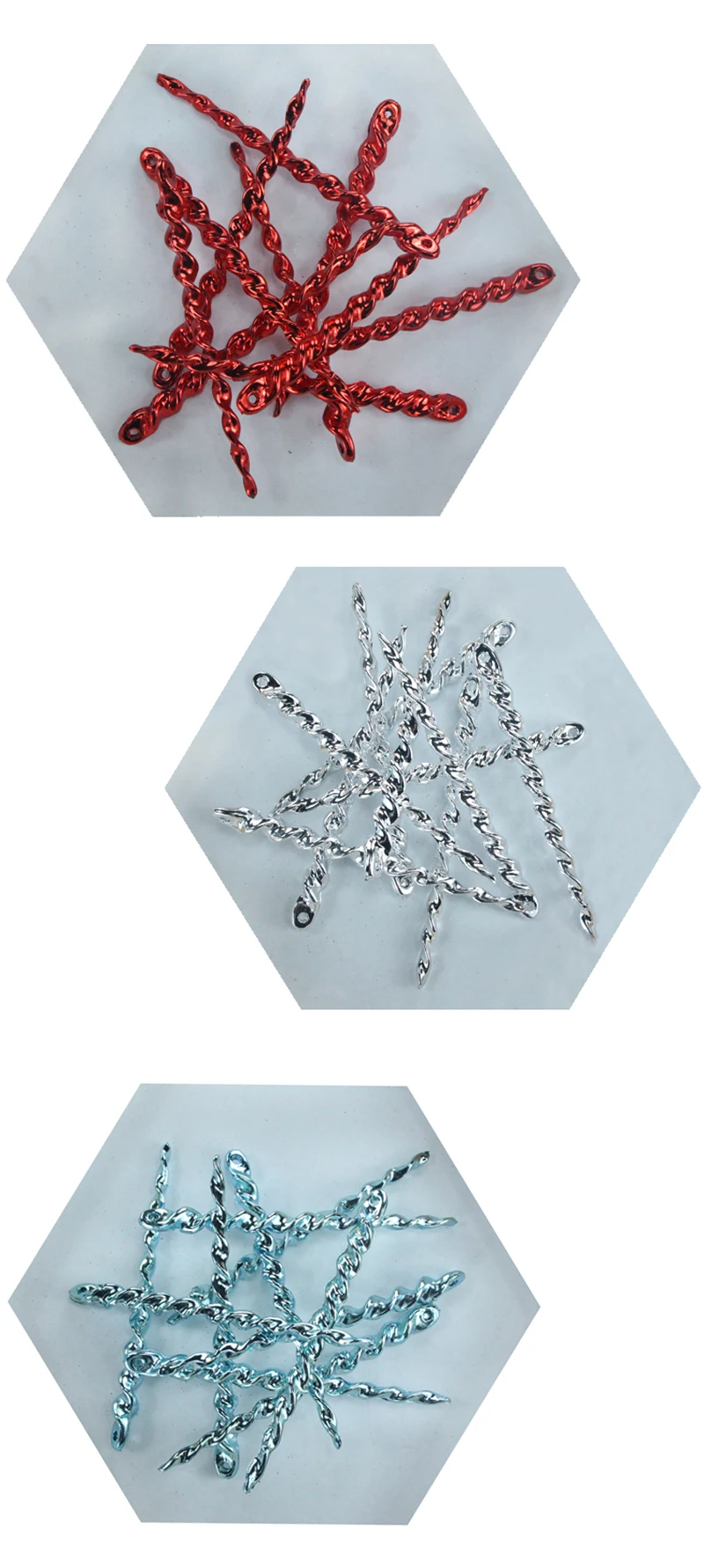1 шт Красочные золотые Порошковые сосульки Рождественские елочные украшения пентаграмма рождественские украшения Рождественская елка кулон украшения