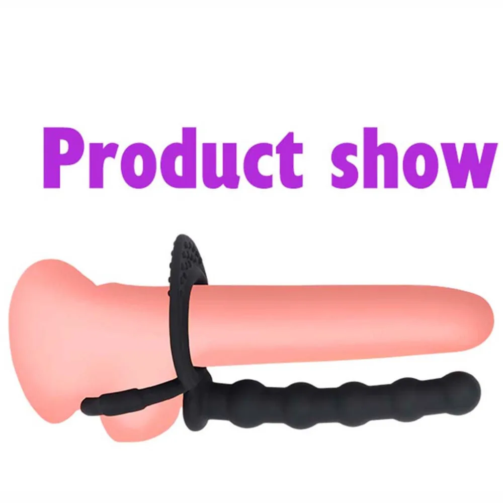 Носимые анальные шарики массажер простаты для мужчин Вибрация Анальная пробка