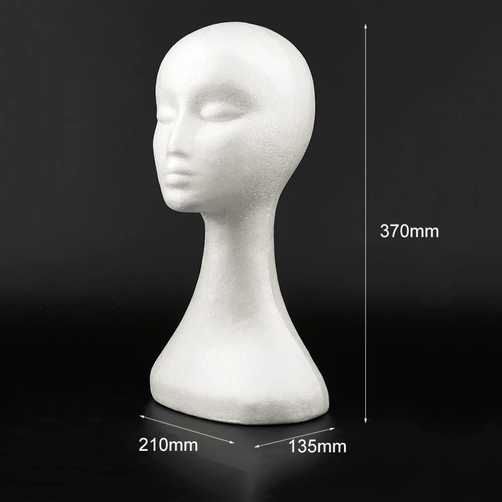 2018 Long Type Women Female Mannequin Head Model Without Ears Bubble Wig Hat Glasses Jewelry Display Useful Decor Hanging | Дом и сад