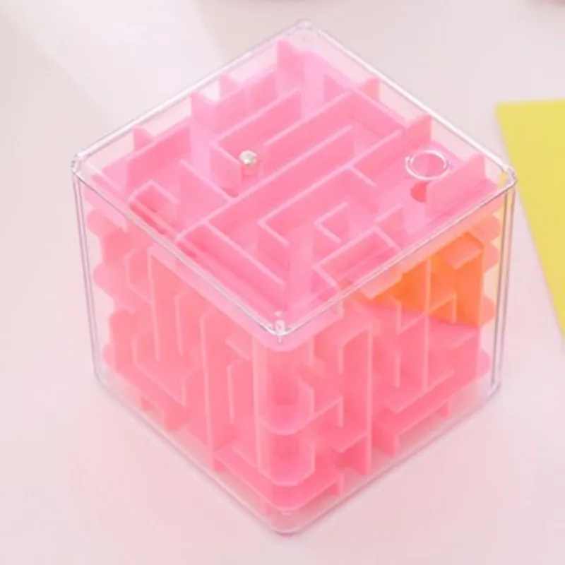 4 цвета лабиринт Magic Cube Puzzle 3D мини Скорость качения шариковые игрушки