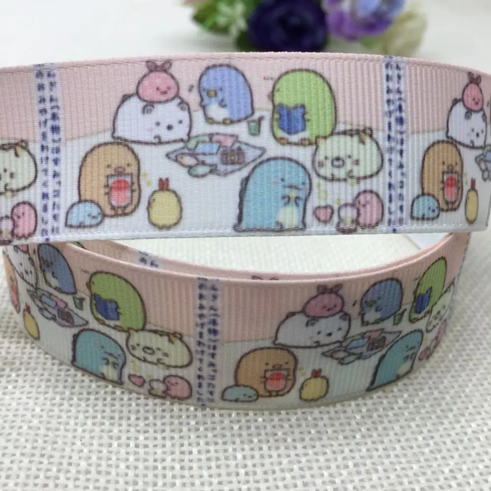 1&quot25MM NEW Japanese cartoon ribbon pattern printed 10yards DIY handmade materials wedding gift wrap 0223 | Дом и сад