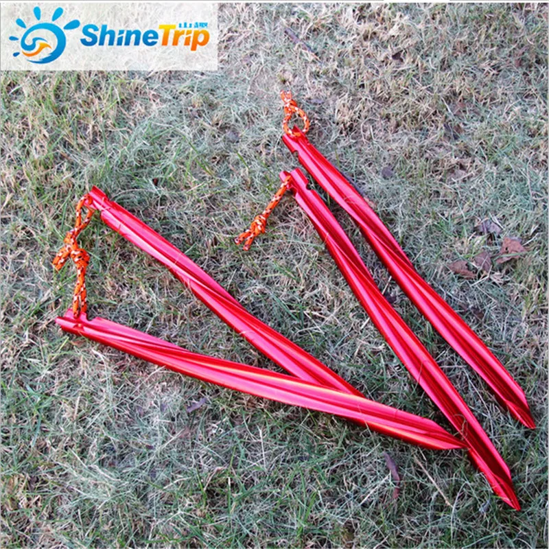 10 шт. треугольные гвозди из алюминиевого сплава 25 см|tent rope|stake tent |