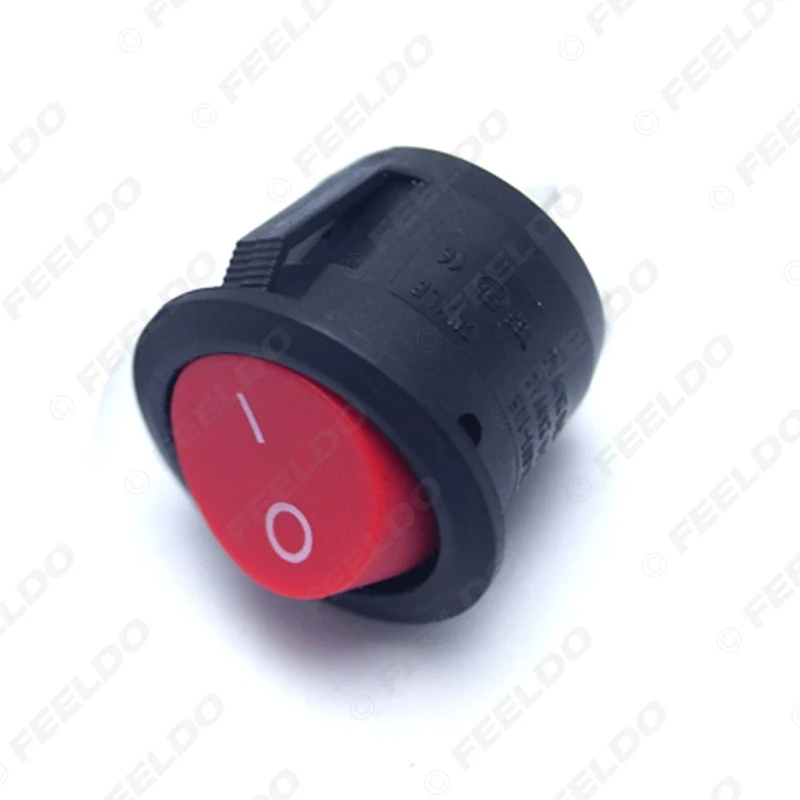 Motobot 2 Pin 23 мм Диаметр круглая кнопка 6A/250V 10A/125V AC автомобиль/Авто/Лодка Rocker SPST