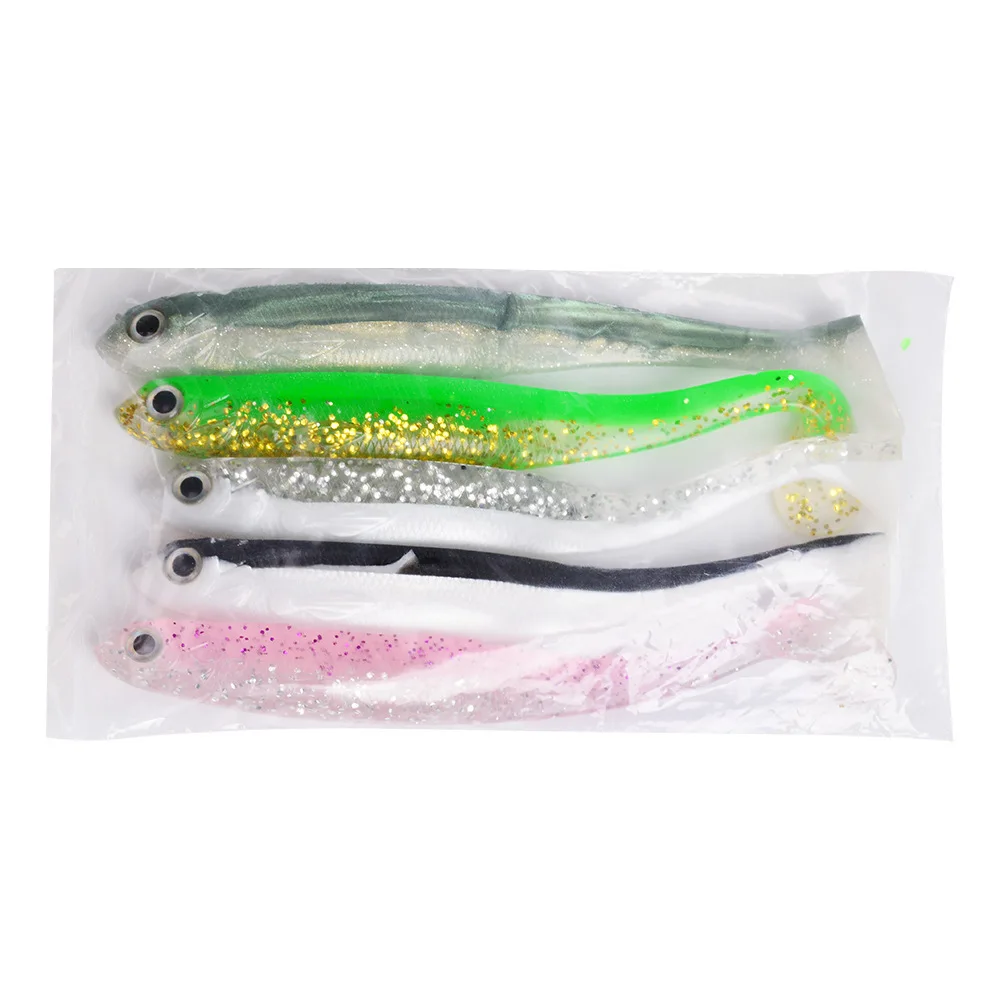 HONGTAO Soft Lure Fishing 165mm/23.5g 5pcs/lot High Quality Isca Artificial Bait Jig Wobbler Swimbait Free Shipping | Спорт и