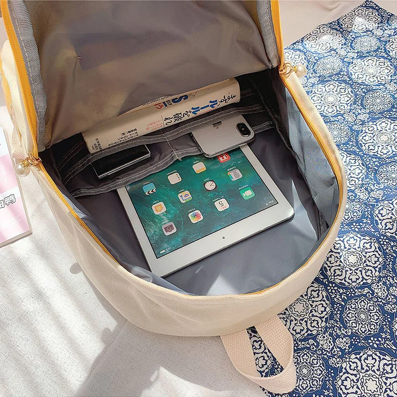 Женский рюкзак школьная сумка для девочек подростков с кружевной цветочной