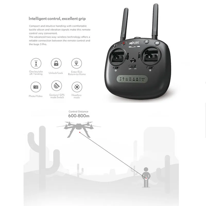 MJX ошибки 3 Pro B3 gps безщеточный пульт дистанционного Управление Мультикоптер Дрон