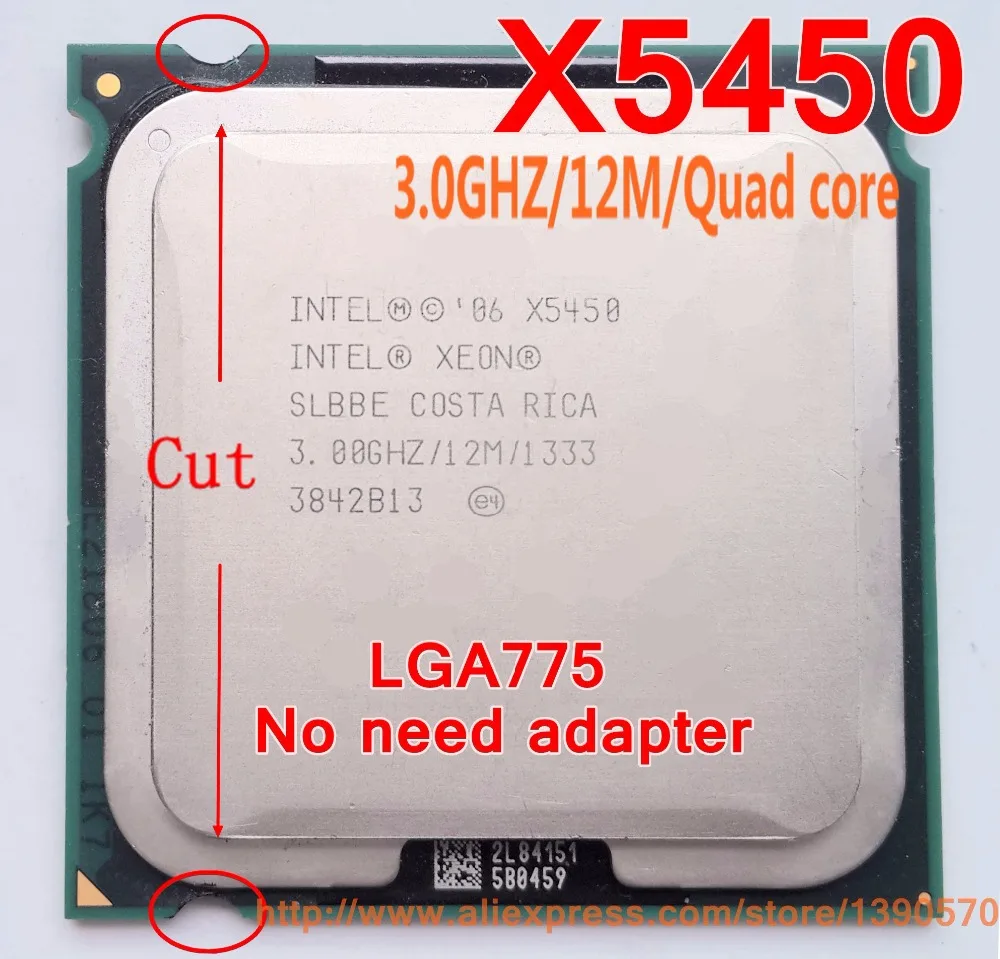 Оригинальный процессор Intel Xeon X5450 3 0 ГГц/12 МБ/1333 МГц/ЦП аналогичен процессору LGA775