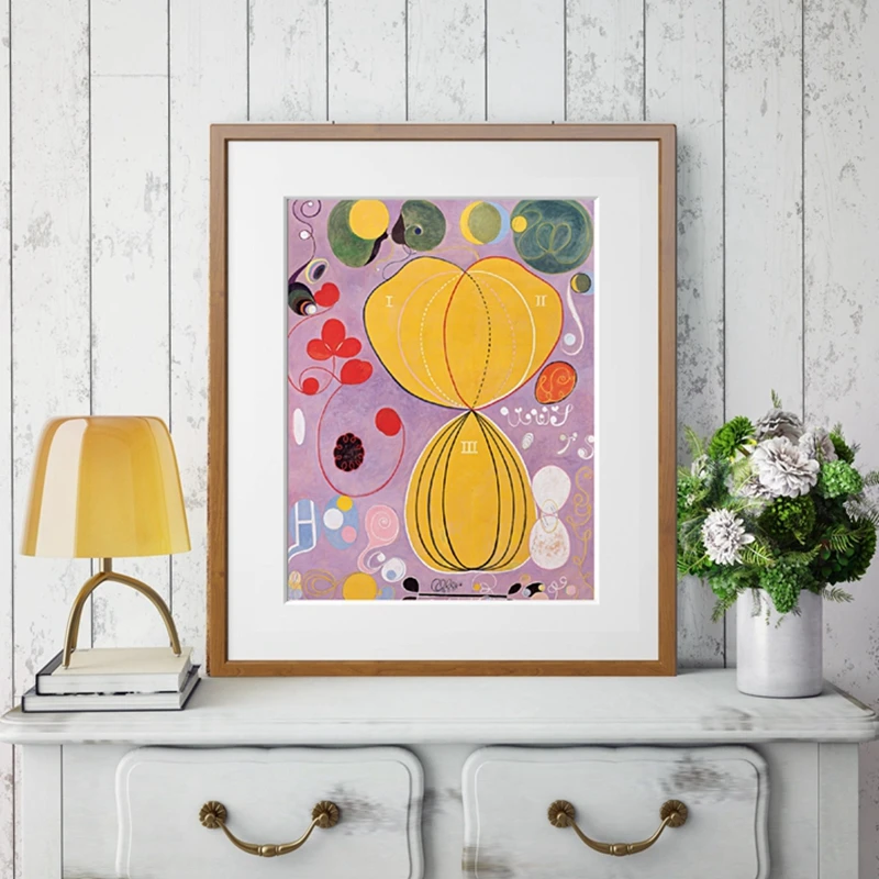 Hilma klint художественный принт десять крупнейших номер 7 adulthdood1907 af плакат настенный