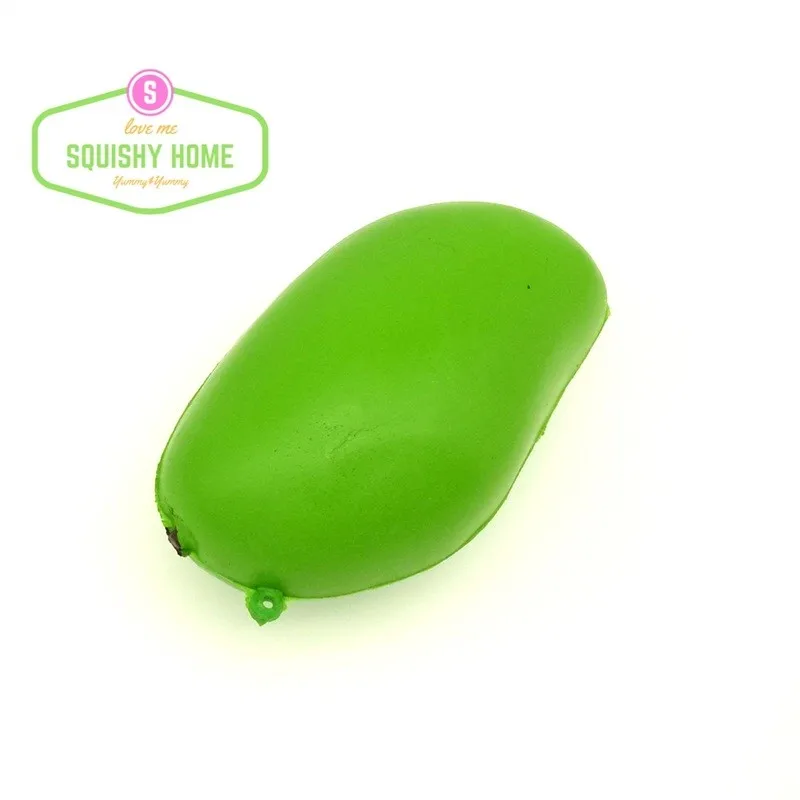 Kuutti Squishy 1 шт. прекрасный 13 см мягкий delicious Kawaii зеленый манго фрукты медленно